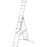 HAILO Kombinuotos kopėčios HobbyLOT aliuminio 2x8 + 1x9 pakopų