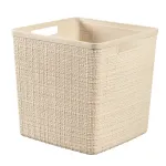 CURVER pintinė Jute Square 17L 28x28x27 cm kreminės spalvos