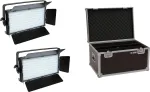 EUROLITE rinkinys 2x LED PLL-480 CW/WW panelė + lagaminas 20000676
