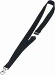 DURABLE Textile Lanyard 20 su karabino kabliuku, juodas, 10 vnt. (813701)