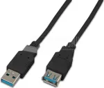 Wirewin USB 3.0 A-A vyri&scaron;kas- moteri&scaron;kas prailginimo kabelis 1,8 m juodas USB 3.0 A-A MF 1.8 SW