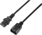 Sygonix SY-5243894 IEC C13/C14 maitinimo prailginimo kabelis, 5 m, juodas