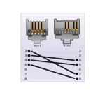 EXERTIS CONNECT telefono kabelis, juodas, 1,0 m (EXC284998)