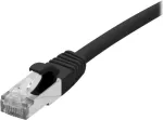 Exertis Connect Cat6 F/UTP komutacinis kabelis RJ45 &ndash; RJ45, 1 m, juodas, LSZH, be užkabinimo