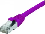EXERTIS CONNECT Cat. 6 F/UTP varinis PoE bekalis violetinis 0,3 m komutacinis kabelis su apsauginiu užraktu 854409
