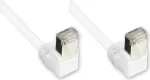 Good Connections Cat. 5e F/UTP tinklo kabelis, baltas, 3 m, 90&deg; kampu žemyn nukreipti RJ45 jungtys 805W-030WI
