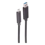 SHIVERPEAKS BS30-38075 optinio pluo&scaron;to USB-A į USB-C kabelis, 10m, 5Gbps, juodas