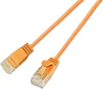 Wirewin Cat6A 10 Gigabit plonas Ethernet tinklo kabelis, U/UTP, 3,6mm, oranžinis, 7,5m SLIM-L-UU-K6A 7.5 OR