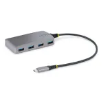 StarTech.com 4 prievadų USB-C &scaron;akotuvas - 5 Gbps - maitinamas i&scaron; magistralės - USB C į 4x USB-A &scaron;akotuvas su pasirenkamu papildomu maitinimo įvadu - ne&scaron;iojamas stalinio / ne&scaron;iojamojo kompiuterio USB &scaron;akotuvas - 30 cm laidas