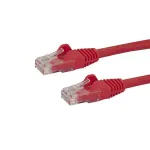 Raudonas StarTech.com N6PATC10MRD Cat6 UTP tinklo kabelis, 10 m, RJ45 su apsauga nuo lūžių, PoE, 24 AWG varis, ETL patikrintas