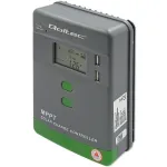 Qoltec MPPT saulės kolektorių valdiklis su temperatūros jutikliu 20A 12V/24V LCD ekranas 2xUSB