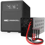 Green Cell PowerCore UPSLPPC1000 1500VA / 1000W AVR nepertraukiamo maitinimo blokas, 12 VDC, LCD, be akumuliatorių