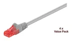 Microconnect V-UTP620VP Cat6 U/UTP tinklo kabelių rinkinys, 20 m, pilki, 4 vnt.