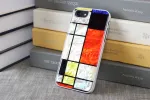 Apsauginis dėklas iKins Apple iPhone 8 / 7 Mondrian White