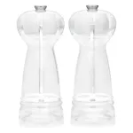 Druskos ir pipirų malūnėlių rinkinys Salter BW12949EU7, permatomi korpusai, rankinis malimas