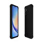 Mobilis Spectrum_R 066040 dėklas, skirtas Samsung Galaxy A34 5G, perdirbtas, antimikrobinis, vientisas juodas matinis