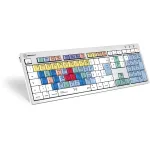 Logickeyboard LKB-CBASE-CWMU-DE klaviatūra, USB, QWERTZ, voki&scaron;kas i&scaron;dėstymas, įvairiaspalvė