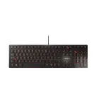 CHERRY KC 6000 Slim klaviatūra, laidinė, USB, AZERTY, Belgijos i&scaron;dėstymas, juoda