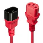 Lindy 1m IEC ilginimo laidas, raudonas