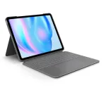 Logitech Combo Touch klaviatūros dėklas QWERTY US International pilka su valdymo kilimėliu