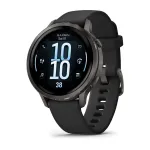 Garmin Venu 4 3,05 cm (1,2 inch) AMOLED 41 mm Skaitmeninis 390 x 390 pikselių Liečiamas ekranas Juoda Wi-Fi GPS (palydovas)