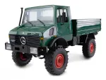 Valdomas automobilis Amewi Mercedes‑Benz Unimog 1:12 mastelis 4WD, žalias