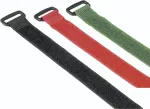Hama 00221006 kabelių rai&scaron;tis su lipnia juosta, nailonas, juoda, žalia, raudona, 9 vnt.