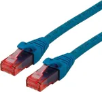 ROLINE - Pataisos laidas - RJ-45 (ki&scaron;tukas) į RJ-45 (ki&scaron;tukas) - 3 m - UTP - CAT 6 - Be halogenų, Lieta konstrukcija, Suvyta gysla - Mėlyna (21.15.2543)