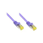 RJ45 jungiamasis kabelis su Cat.7 neapdorotu kabeliu ir užrakto apsauga (RNS&reg;), S/FTP, PiMF, halogenų neturintis, 600MHz, OFC, violetinis, 1m, Good Connections&reg; (8070R-010V)