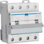 Hager ADX420D 4P 10kA B-20A 30mA A tipo diferencialinis automatinis jungiklis
