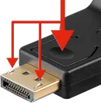 Goobay DisplayPort į VGA adapteris 1.1, 0,15 m (60606)