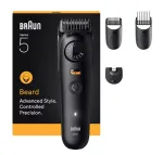 Barzdos kirpimo ma&scaron;inėlė BRAUN BT5520 &mdash; 0,5&ndash;20 mm, 40 ilgio nustatymų, įkraunama, 120 min baterija, juoda
