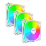 MONTECH RX120 PRO White 120mm ARGB Reverse Blade 3 vnt. komplektas