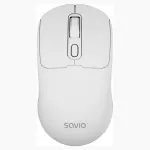 Belaidė pelė Savio MB-05 universali ambidekstrinė Bluetooth 1600 DPI balta