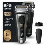 Braun Series 9 Pro+ 9515s elektrinis skustuvas &ndash; &scaron;lapiam ir sausam skutimuisi, metalinis