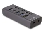 USB &scaron;akotuvas Delock 64248 5 Gbps 2x Type-A 2x Type-C 1 greitojo įkrovimo prievadas