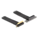 Delock Riser Card PCI Express x4 ki&scaron;tukas 90 laipsnių kampu į x4 lizdą 90 laipsnių kampu, 60 cm kabelis