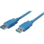ShiverPeaks BASIC-S BS77033-1 USB 3.0 jungiamasis laidas, USB-A&ndash;USB-A, dvigubai ekranuotas, 3 m, mėlynas