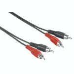 Hama 00205087 garso kabelis 5 m 2 x RCA juodas