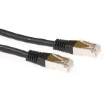 ACT IB9203 Cat6a S/FTP (S-STP) tinklo kabelis, 3 m, juodas