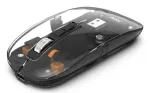 Hama WM-600 daugiaįrenginė pelė, belaidė RF + Bluetooth, plok&scaron;čia, 6 mygtukai, skaidri