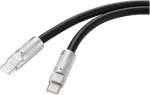 Renkforce USB-C&reg; laidas USB 2.0 USB-C&reg; ki&scaron;tukas, USB-C&reg; ki&scaron;tukas 0,50 m Juoda RF-6056870