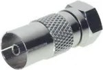 Adapteris ShiverPeaks IEC lizdas &ndash; F ki&scaron;tukas modelis 85321-EC TV ir antenos jungtims