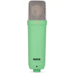 Studijinis kondensatorinis mikrofonas R&Oslash;DE NT1 Signature Green &ndash; kardioidinis, 20&ndash;20000 Hz, XLR, max SPL 142 dB