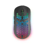 Mars Gaming MMW3, belaidė žaidimų pelė, RGB Flow, itin lengva 79g, 3200DPI, juoda