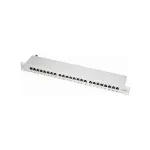 Synergy 21 Patch Panel 24xTP CAT6A 500MHz 19 inch &Scaron;viesiai Pilkas LSA