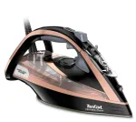 Tefal Ultimate Pure FV9845 garų lygintuvas, 3200 W, Durilium AirGlide Autoclean padas, 60 g/min nuolatiniai garai, 260 g/min garų impulsas, 350 ml bakelis, vertikalūs garai, juodas/varinis