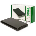 I&scaron;orinis HDD dėklas Inter-Tech 88884122 Juodas 2.5 colio