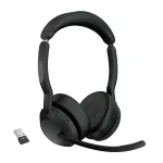 Jabra Evolve2 55 - Link380a MS Stereo, belaidis, biurui/skambučių centrui, 20 &ndash; 20000 Hz, 130 g, ausinės, juodos
