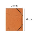 Exacompta Segtuvas su elastinėmis juostomis A4 Orange Colorspan 355 g/m&sup2; be atvartų